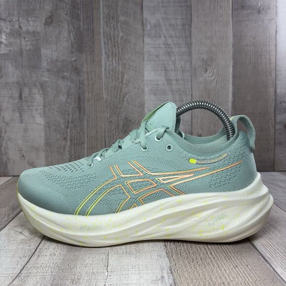 Asics GEL Nimbus 26 Women's Size 7.5 Running Shoes Athletic Sneakers Green - Picture 6 of 13